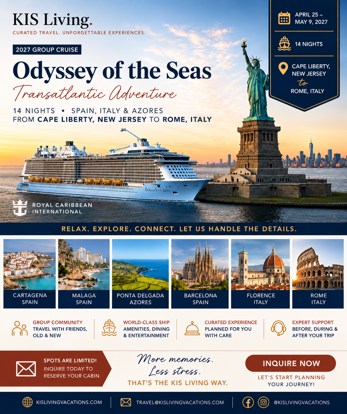 Odyssey of the Seas - 14 Days Transatlantic Cruise